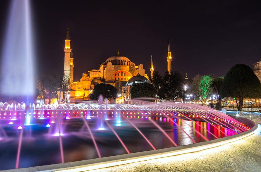 Hagia Sophia wieczorem