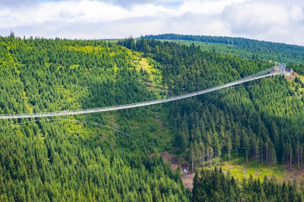 Most wiszący Sky Bridge Czechy